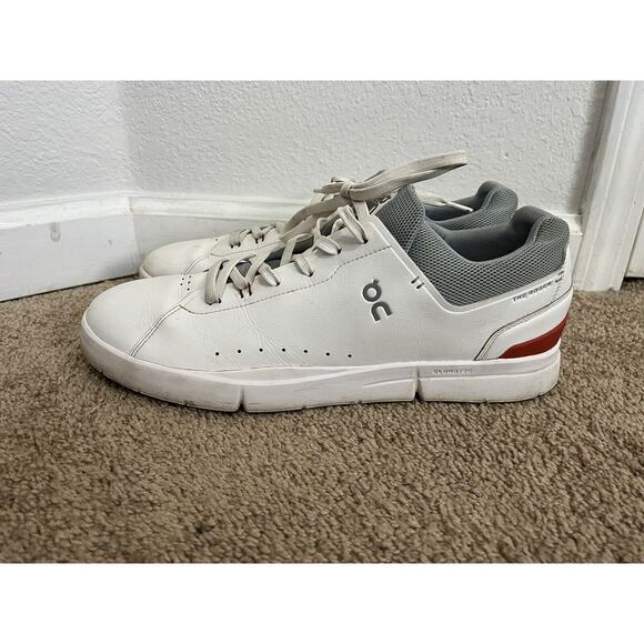 On Cloud The Roger Advantage Tennis Shoes Mens Size 14 White Leather Low - Picture 1 of 11